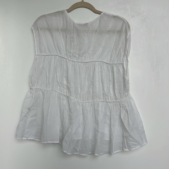 Massimo Dutti Cotton Voile Blouse - Picture 7 of 10